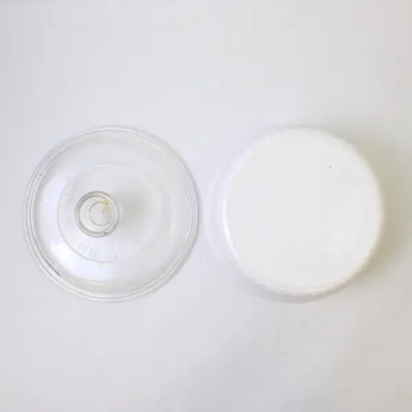 CorningWare French White Ceramic With Glass Top/Lid Round Casserole Dish 8"