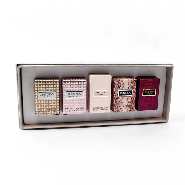 Jimmy Choo Miniature Perfume Collection (5-Set) - 2 Bottles Only, 1 With Scent