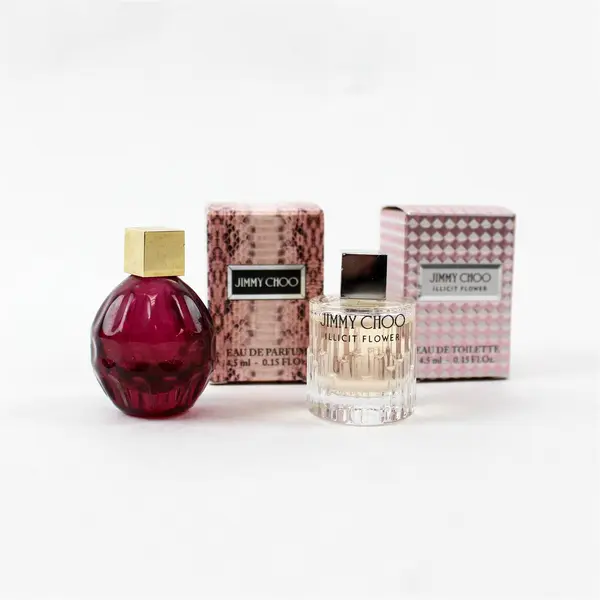 Jimmy Choo Miniature Perfume Collection (5-Set) - 2 Bottles Only, 1 With Scent