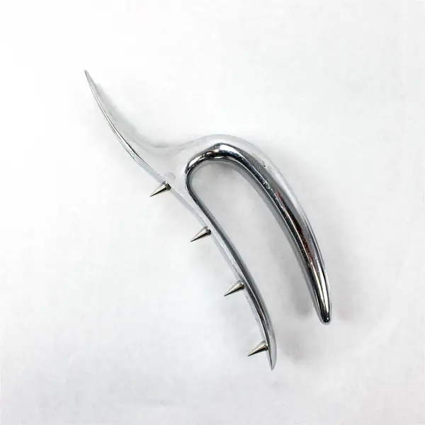Vintage Carvel Hall Briddell Chrome Ham Roast Holder 8" USA