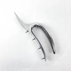 Vintage Carvel Hall Briddell Chrome Ham Roast Holder 8" USA