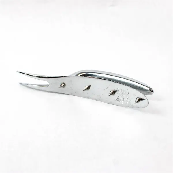 Vintage Carvel Hall Briddell Chrome Ham Roast Holder 8" USA
