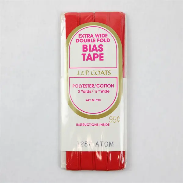 Lot of 3 Packages of Bias Tape Extra Wide Double Fold Black & Red