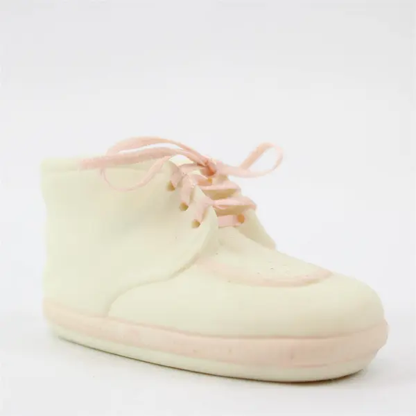 Gifts From The Heart Porcelain Pink Baby Bootie Figurine 10013 - New
