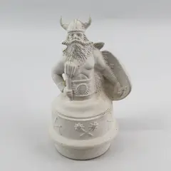 Ceramic Viking Figurine Pre-Owned Repaired Horns Collectible
