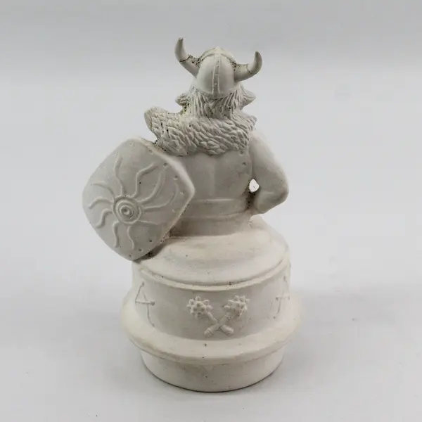 Ceramic Viking Figurine Pre-Owned Repaired Horns Collectible