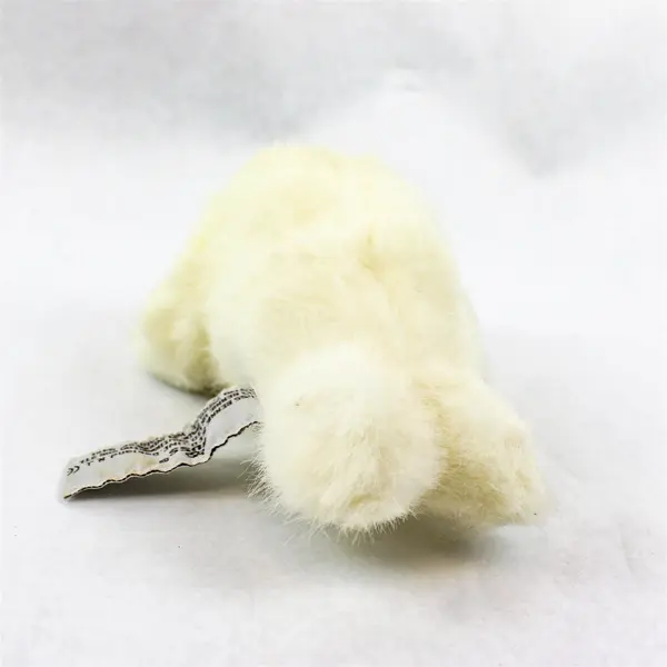 Vintage RUSS Small White Baby Seal Plush Stuffed Animal Toy