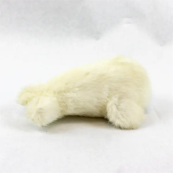 Vintage RUSS Small White Baby Seal Plush Stuffed Animal Toy
