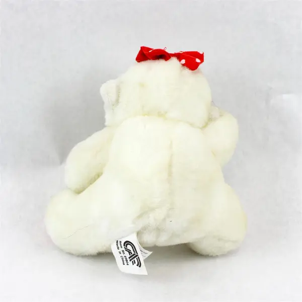Great American Fun Corp White Talking Plush Bear Light-Up Heart
