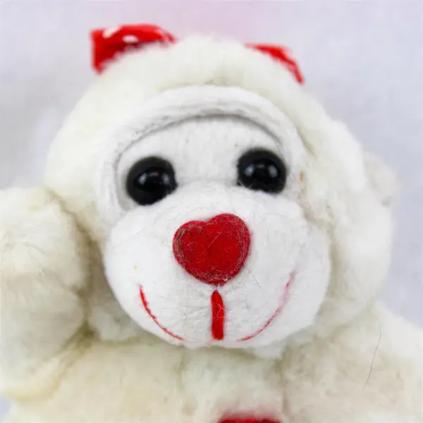 Great American Fun Corp White Talking Plush Bear Light-Up Heart