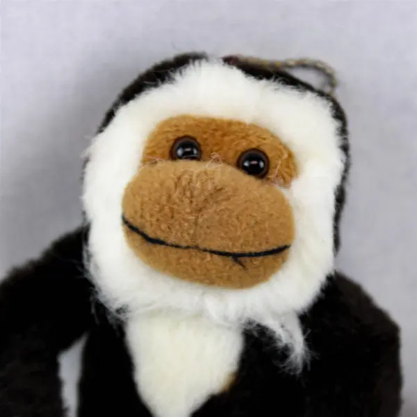 Anico International Plush Monkey Dark Brown White Face Sticky Hands & Feet