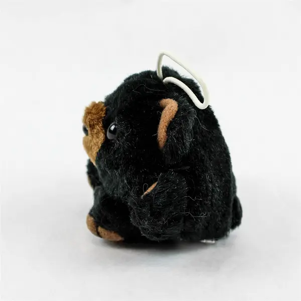 Vintage 1988 MJC Cushy Critters Benny Black Bear Plush Purr-Fection