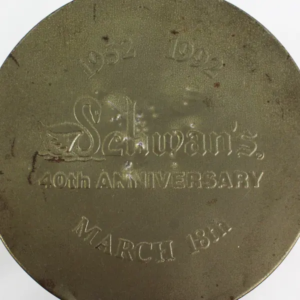 Vintage Schwan's 40th Anniversary 2.5 Gallon Ice Cream Tin 1992