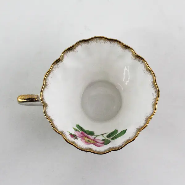 Gladstone Wild Rose Bone China Teacup Made in England
