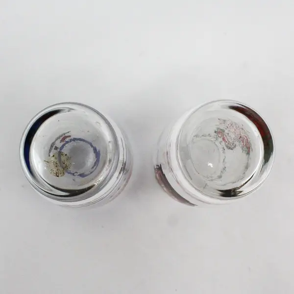 Lot of 2 Old Spaghetti Factory Glasses 55th Anniversary and Trolley