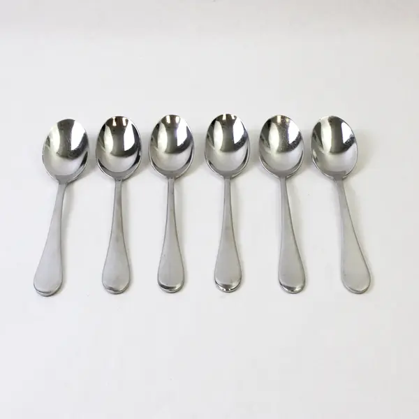 Set of 6 Oneida Icarus Stainless Place/Oval Soup Spoons