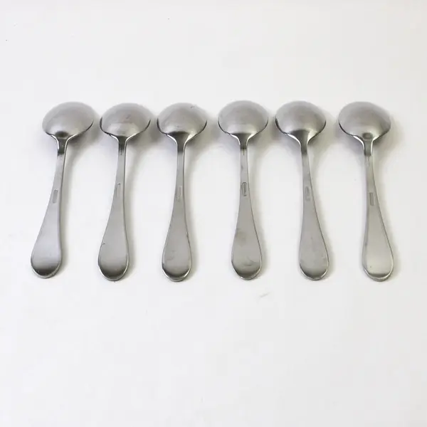Set of 6 Oneida Icarus Stainless Place/Oval Soup Spoons