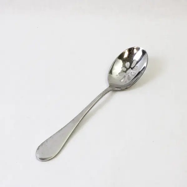 Lot of 2 Oneida Icarus Stainless Serving 1 Pierced Tablespoon & 1 Solid Fork