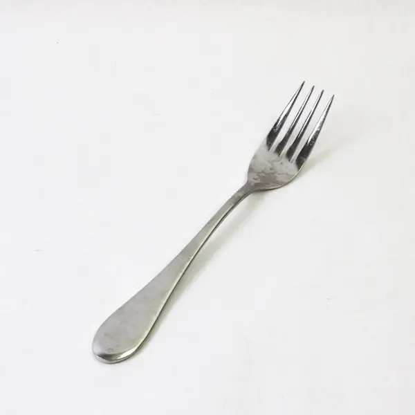 Lot of 2 Oneida Icarus Stainless Serving 1 Pierced Tablespoon & 1 Solid Fork