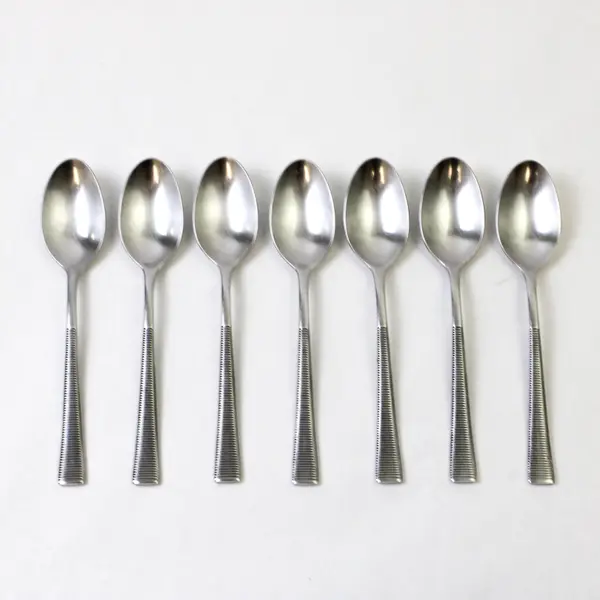 Set of 7 Skandia Diane Stainless Place/Oval Soup Spoons