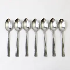 Set of 7 Skandia Diane Stainless Place/Oval Soup Spoons
