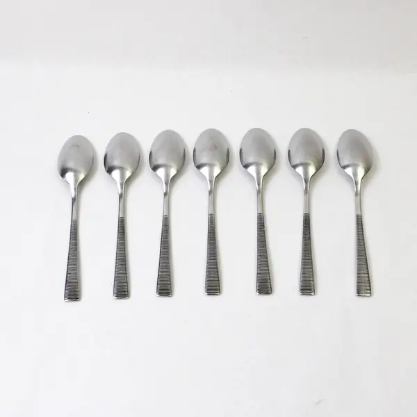 Set of 7 Skandia Diane Stainless Place/Oval Soup Spoons