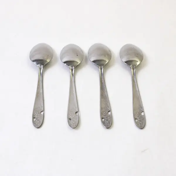 Set of 4 Salad Master Maytime Stainless Teaspoons