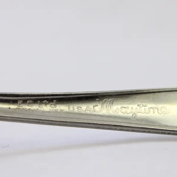 Set of 4 Salad Master Maytime Stainless Teaspoons