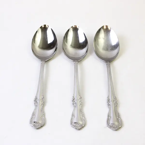 Set of 3 Salem Victoria Stainless Tablespoons 8.5in Flatware