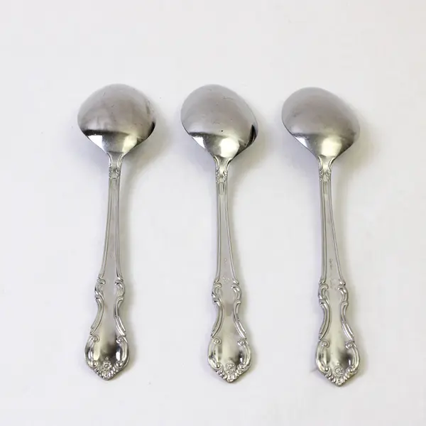Set of 3 Salem Victoria Stainless Tablespoons 8.5in Flatware