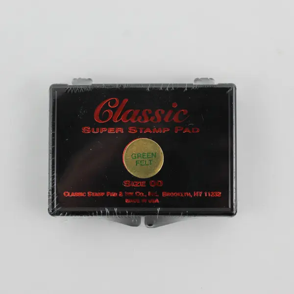 Lot of 3 Classic Super Stamp Pads Green Felt Size 00 NEW SEALED