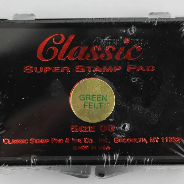 Lot of 3 Classic Super Stamp Pads Green Felt Size 00 NEW SEALED