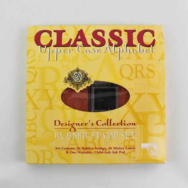 VTG 2000 PSX Classic Upper Case Alphabet Rubber Stamp Set