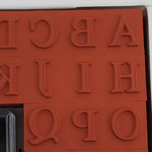 VTG 2000 PSX Classic Upper Case Alphabet Rubber Stamp Set