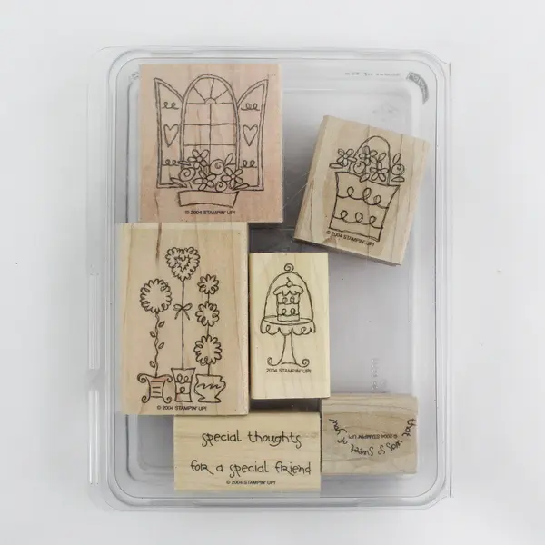 Vintage 2004 Stampin' Up! Sweet of You 6 Piece Rubber Stamp Set