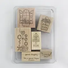 Vintage 2004 Stampin' Up! Sweet of You 6 Piece Rubber Stamp Set