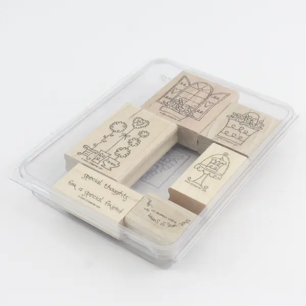 Vintage 2004 Stampin' Up! Sweet of You 6 Piece Rubber Stamp Set