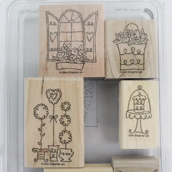 Vintage 2004 Stampin' Up! Sweet of You 6 Piece Rubber Stamp Set