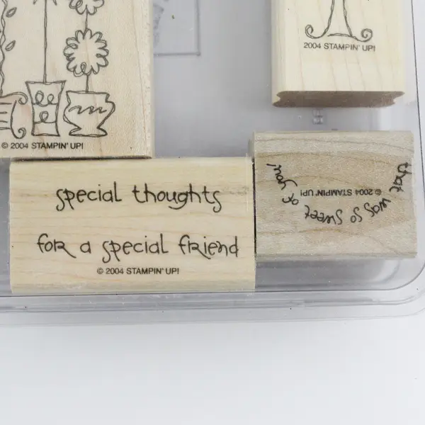Vintage 2004 Stampin' Up! Sweet of You 6 Piece Rubber Stamp Set