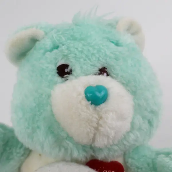 Vtg 1984 American Greetings Care Bears Wish Bear Plush Still Bank 7" No Stopper
