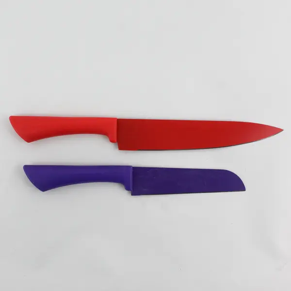 Set of 4 Colorful Kitchen Knives Nylon Handles