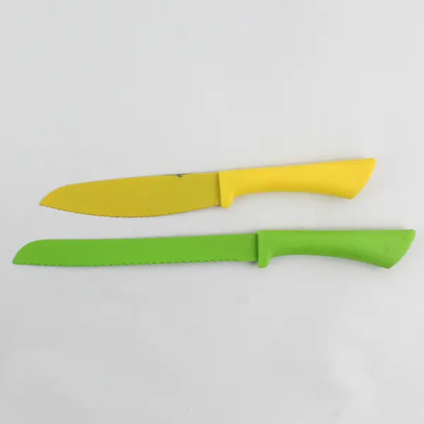 Set of 4 Colorful Kitchen Knives Nylon Handles