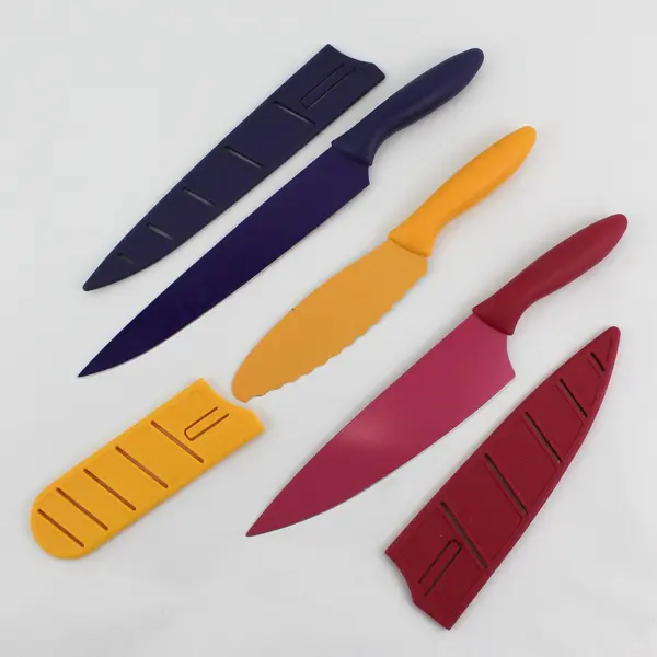 Lot of 3 Kai Pure Komachi 2 High Carbon Stainless Steel Kitchen Knives