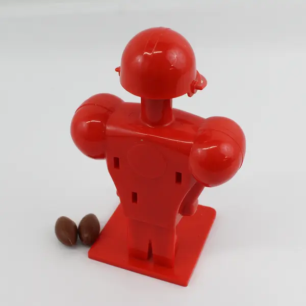 1975 Milton Bradley Super Jock Toe Football Player Punter Kicker Toy & Footballs