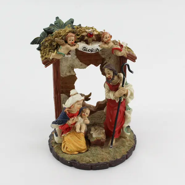 VTG Christmas Nativity Tabletop Sculpture 5"
