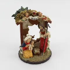 VTG Christmas Nativity Tabletop Sculpture 5"