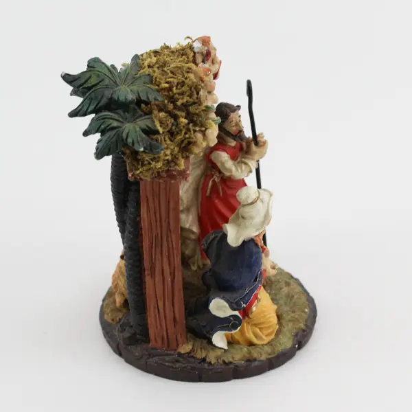 VTG Christmas Nativity Tabletop Sculpture 5"