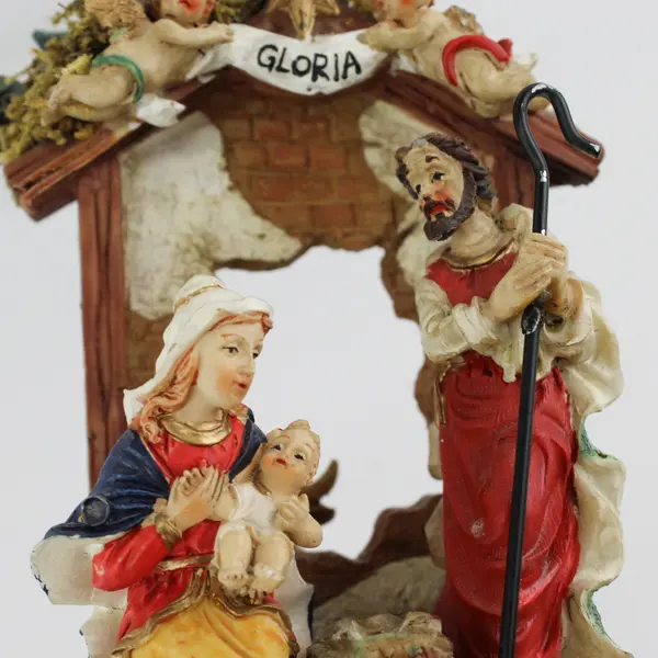 VTG Christmas Nativity Tabletop Sculpture 5"