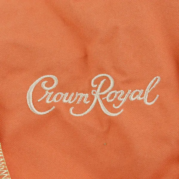 Lot Of 4 Crown Royal 9" Orange  Bags with Drawstrings