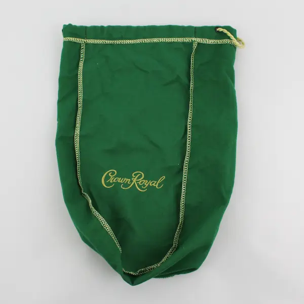 Lot Of 4 Crown Royal 9" And 13" Green  Bags with Drawstrings
